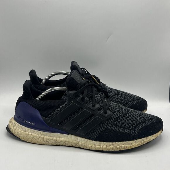 Adidas UltraBoost 1.0 Retro OG Running Shoes- Mens Size 12 Black Purple [G28319] - Picture 1 of 12